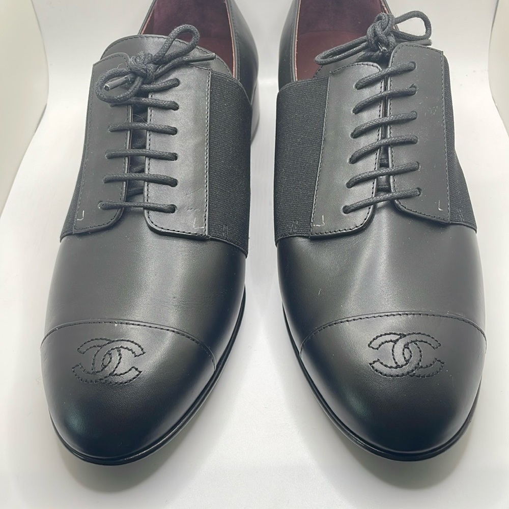 CHANEL Uniform Lace-up Oxfords - Picture 1 of 15